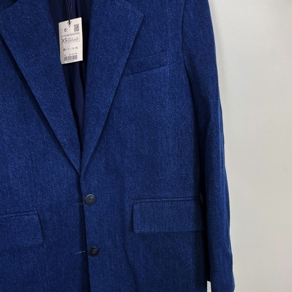 New Zara Oversize Denim Blazer Jacket - Picture 9 of 9